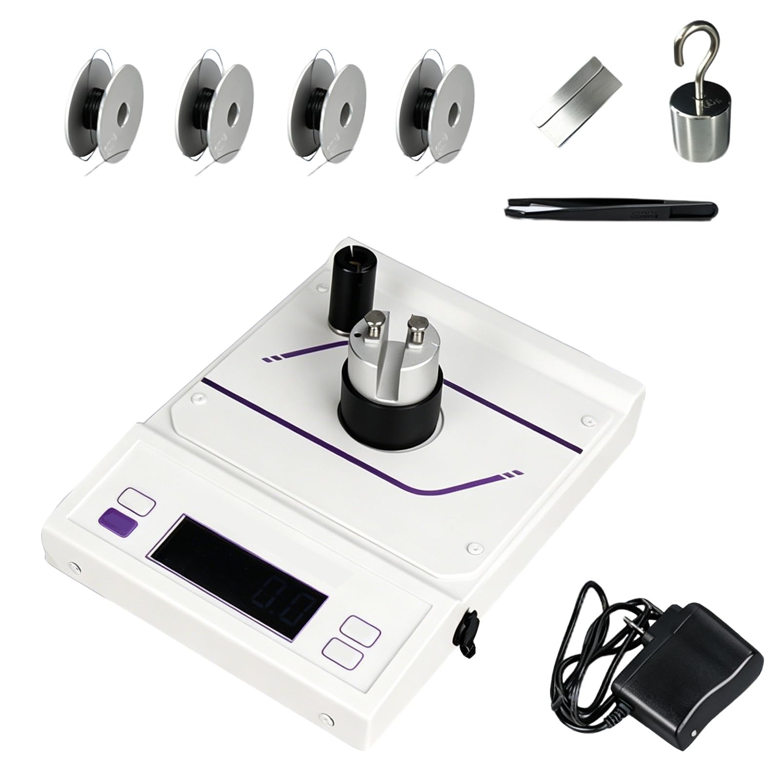 Tester di affilatura della lama di coltello di precisione, strumento di rilevamento del bordo del bisturi con precisione ± 1%, misuratore da 1 g-3 kg con morsetto di grado medico