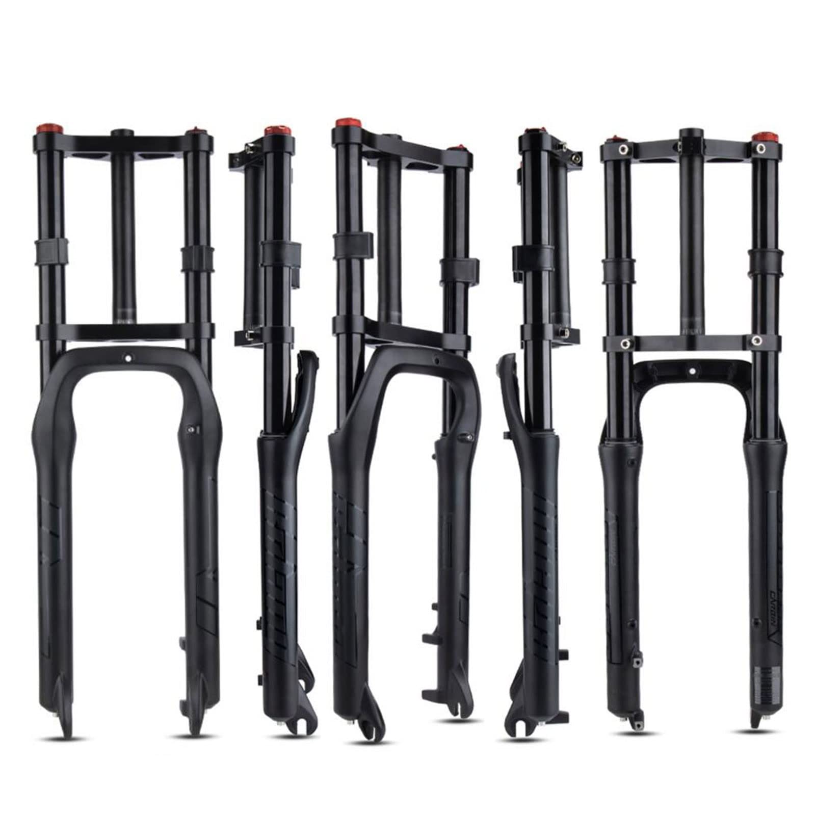 Forcella Anteriore pneumatica per Snow Bike, 20/26 Pollici, Lega di Alluminio, Escursione 160 mm, Perno da 1-1/8 Pollici, Accessori per Bici elettriche e Biciclette