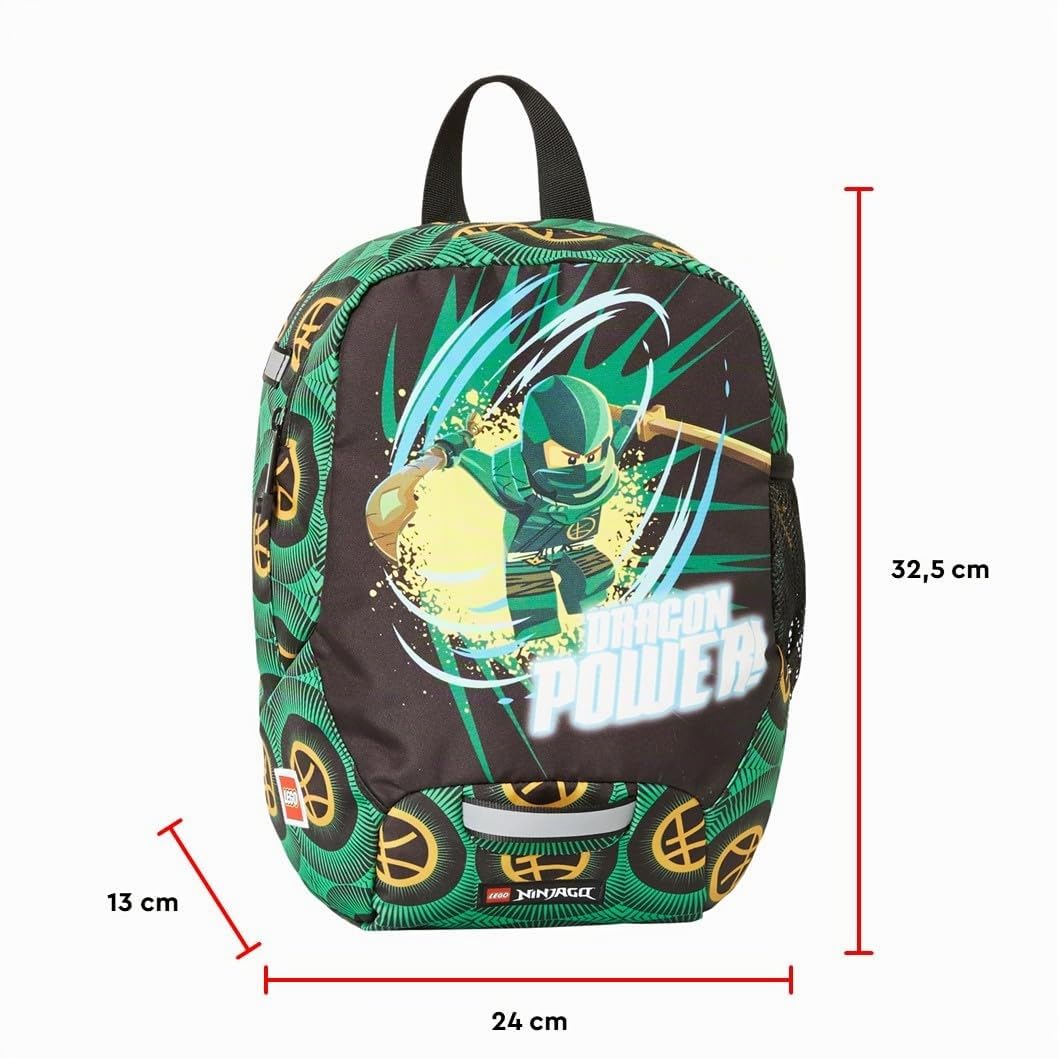 LEGO® – Zaino unisex per asilo – LEGO® o Ninjago – Zaino leggero – Riflettori su tutti i lati – 3 – 6 anni