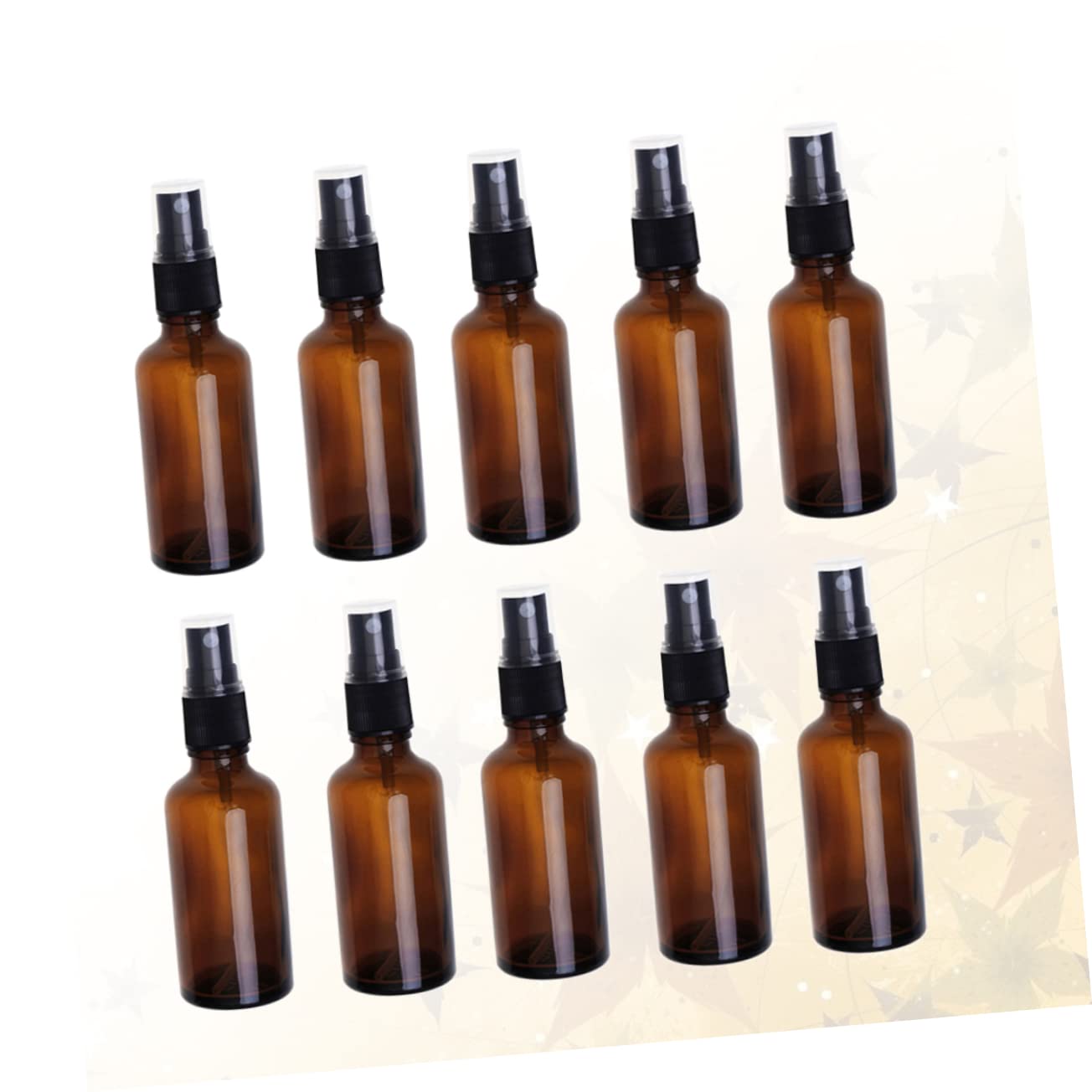 Baluue Flacone Spray Vuoto da Viaggio 20ml in Vetro Marrone