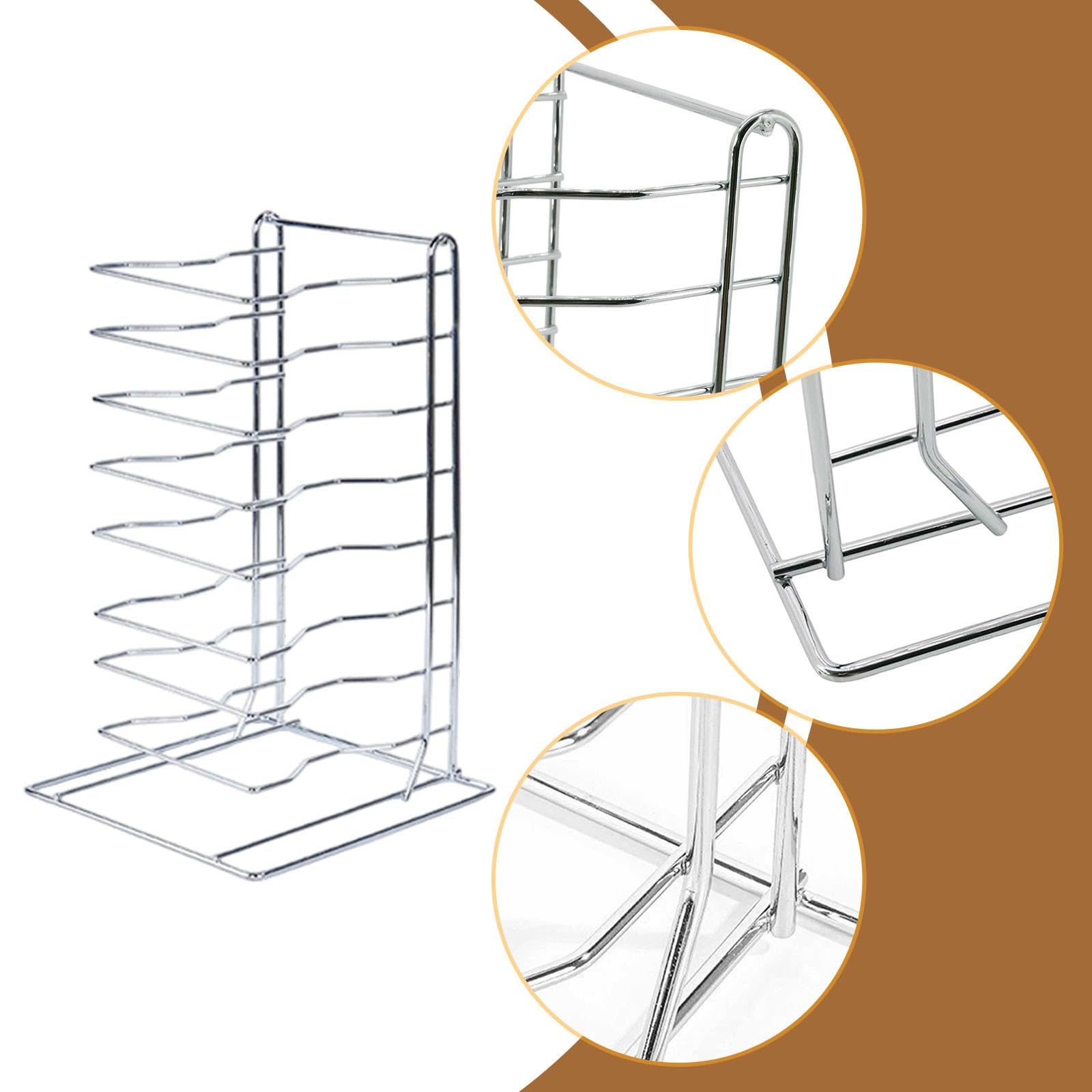 Soporte para Pizza Resistente Y Portátil para Pizzerías, para El Hogar, Hoteles Y Camping, 8 Niveles