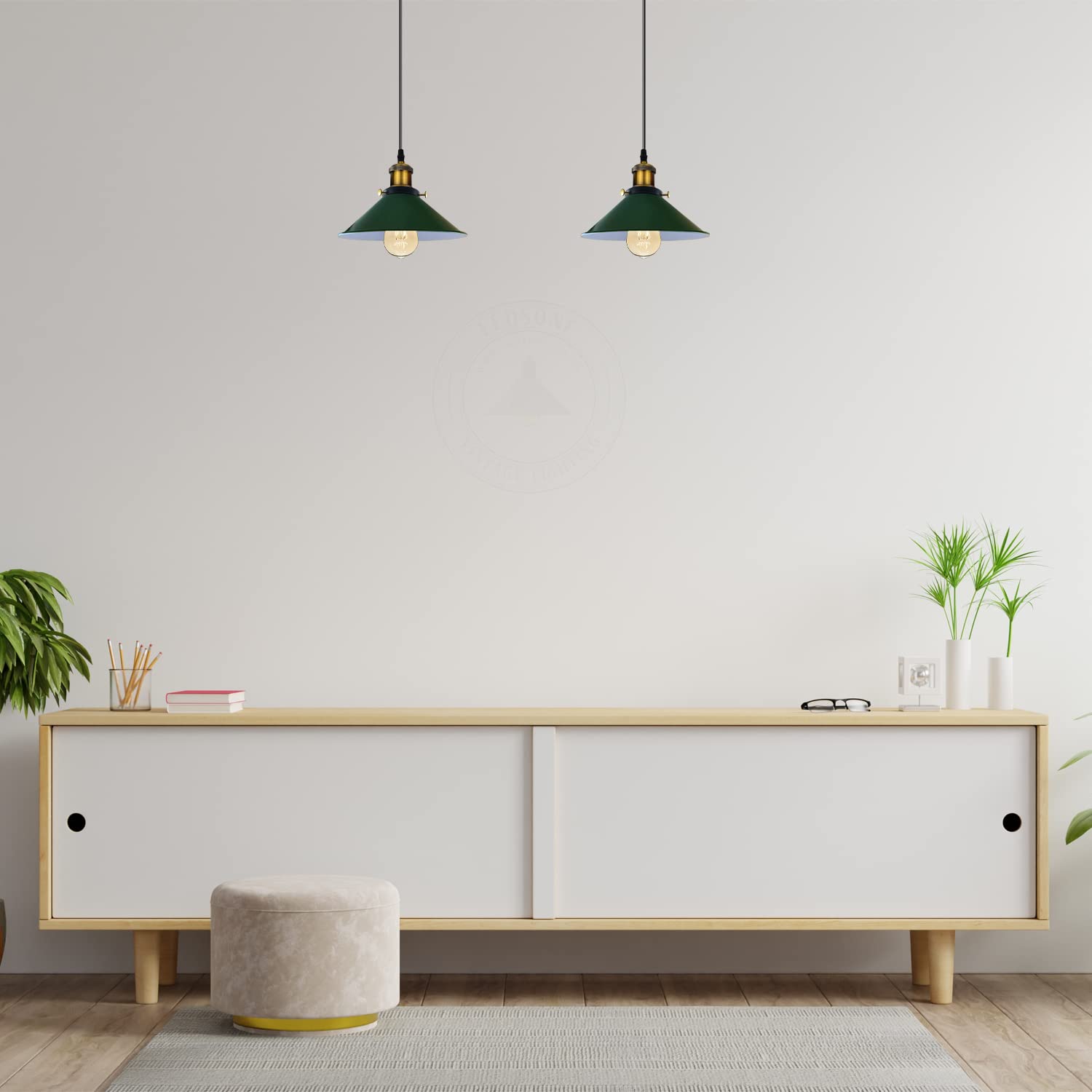 Spinnen-Pendelleuchte Mit 2 Lampenschirmen – Höhenverstellbar, Industrie-Look, E27