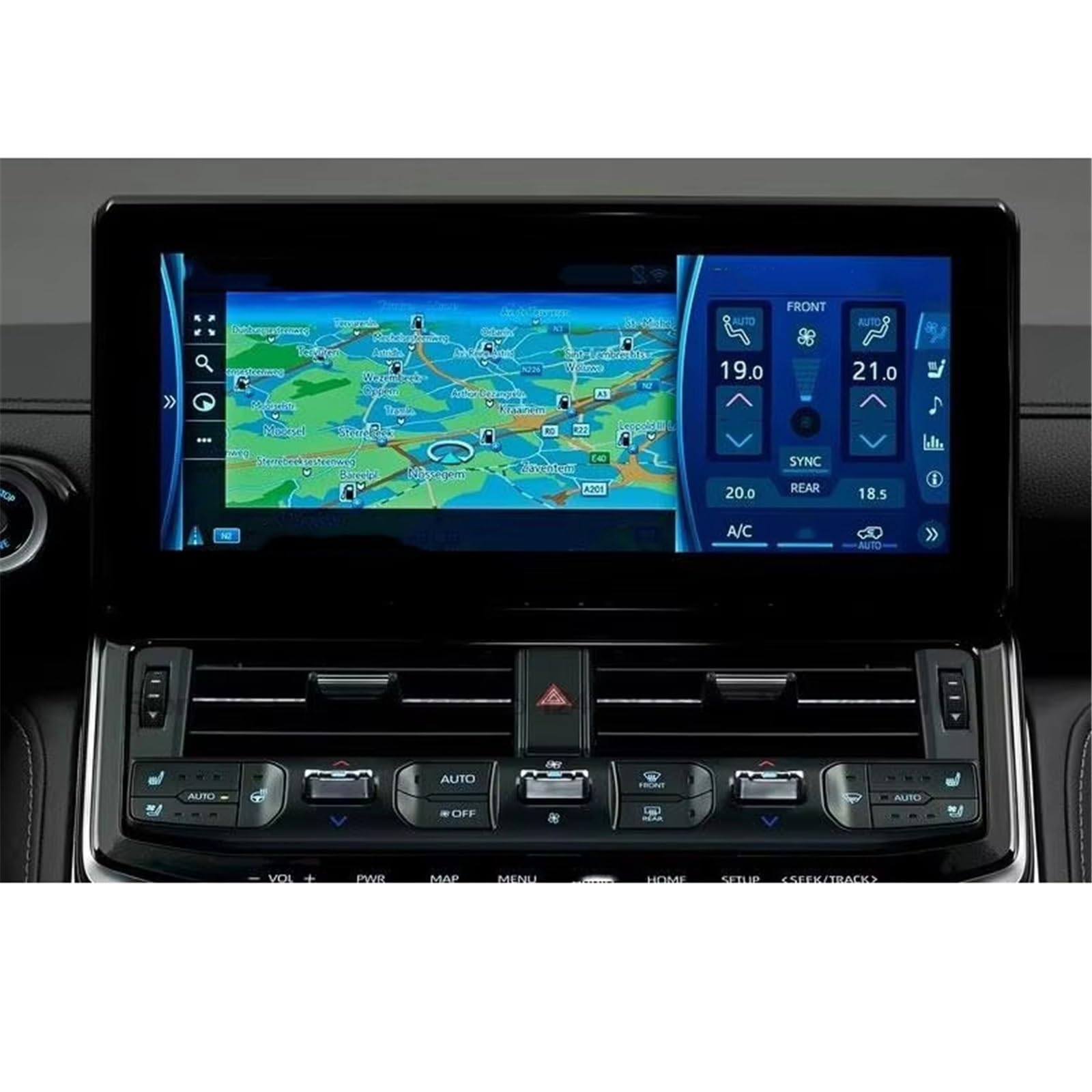 Compatible With Toyota For Land For Cruiser LC300 2022 12.3 Inch Car Radio GPS Navigation Interior Accessories Tempered Glass Screen Protector Film protective film