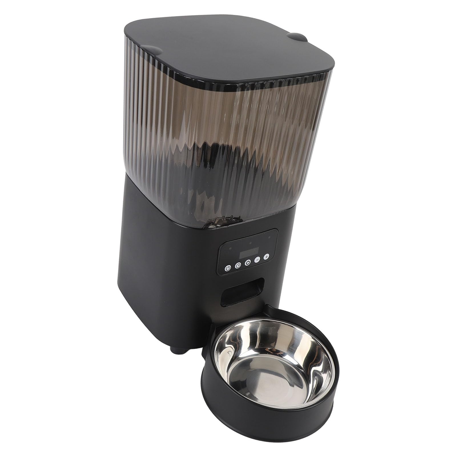 Alimentatore automatico per gatti, distributore automatico di cibo per animali con timer e controllo tramite pulsante, alimentatore programmabile per gatti e piccoli cani, uso in i (Ciotola singola)
