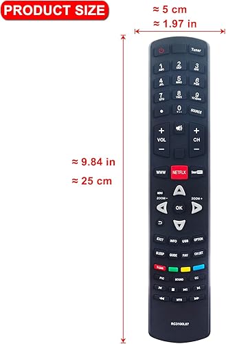 Miniatura 2 de Nuevo RC3100L07 Reemplazo de control remoto para TCL LCD LED TV con T-Link Netflix Smart APP