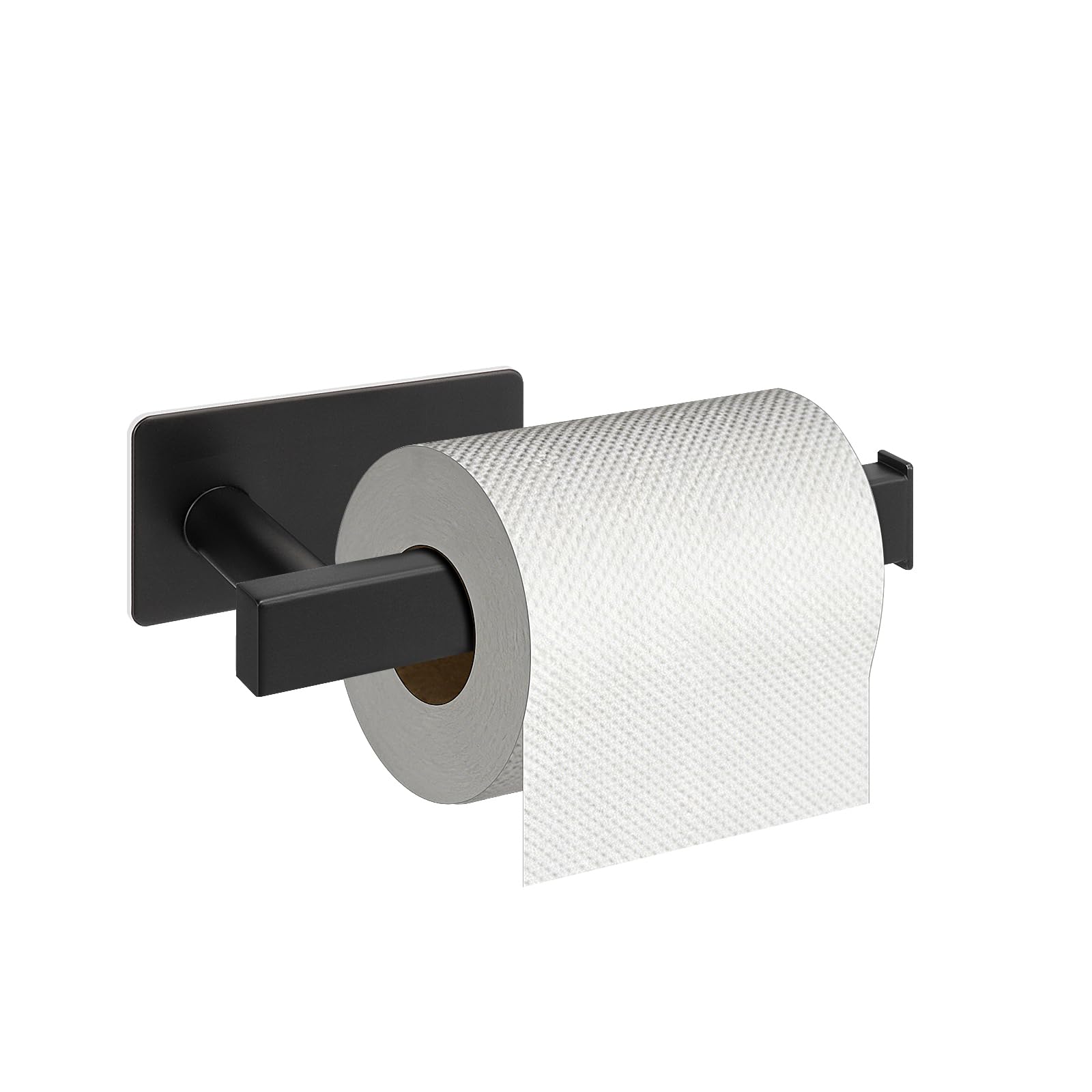 NearMoon Toilet Paper Holder Self Adhesive, Premium Thick SUS304 Stainless Steel Square Rustproof Toilet Roll Holder no Drilling for Bathroom, Kitchen, Washroom (Brushed Nickel) — Amazon image 9