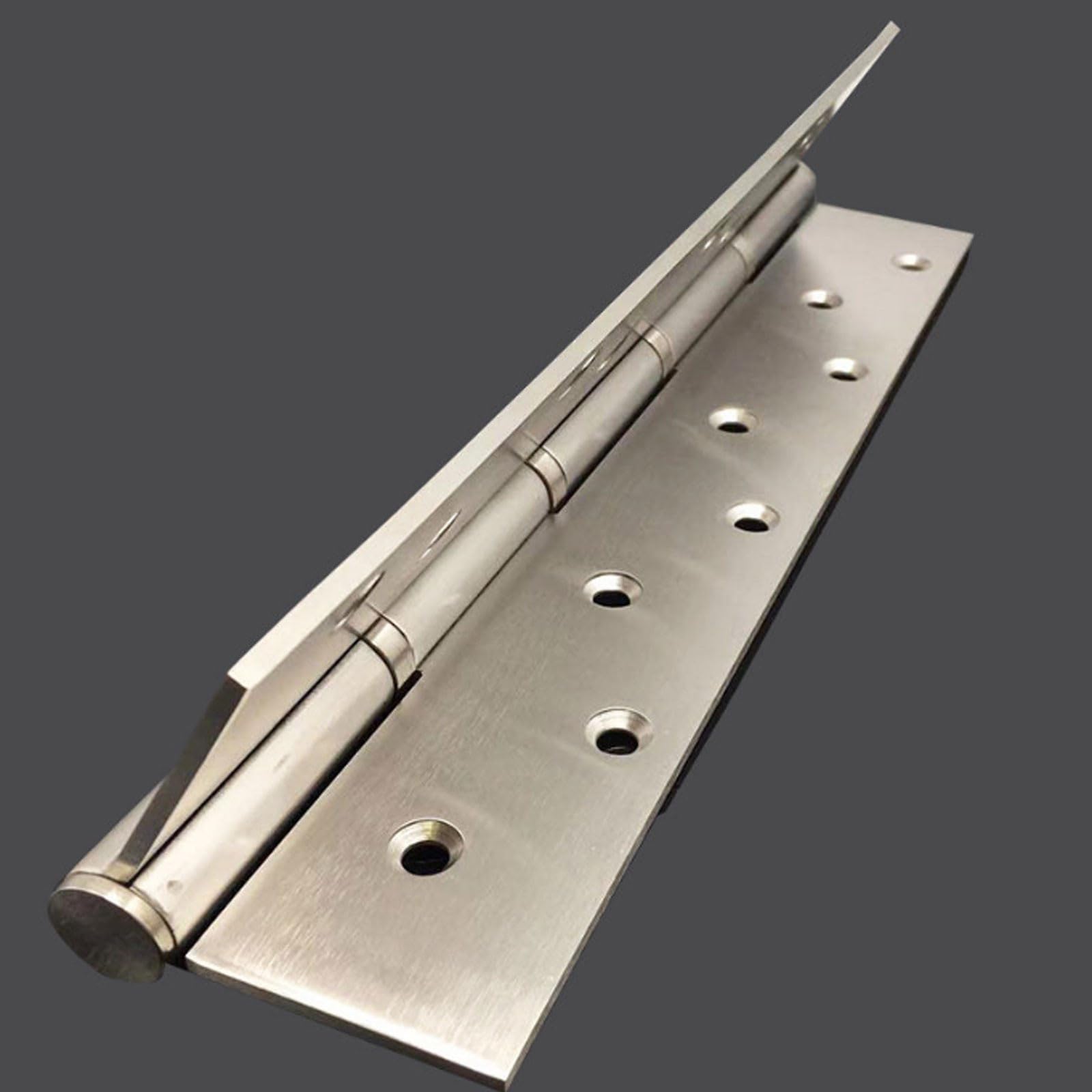 Bisagra de rodamiento acero inoxidable ensanchada, bisagra maquinaria Industrial silenciosa gruesa 12 pulgadas, Hardware con acabado cepillado
