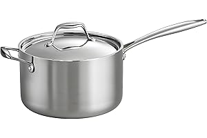 Tramontina 4-Quart Tri-Ply Clad Covered Sauce Pan