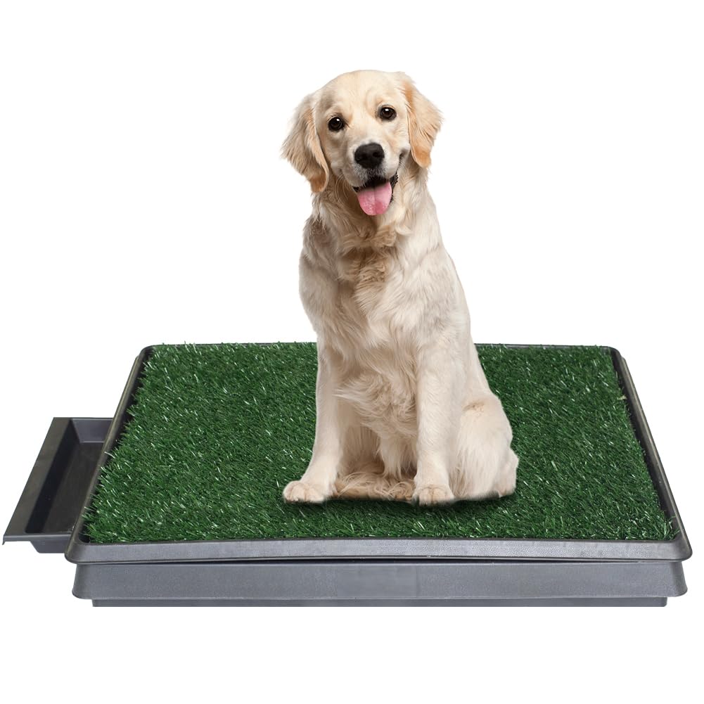 LITA Portable Pet Potty Training Pad Grass Toilet Trainer Tray Dog Bathroom Mat Indoor Dog Litter Box for Pet Training, Potty System (20 * 25 INCH)