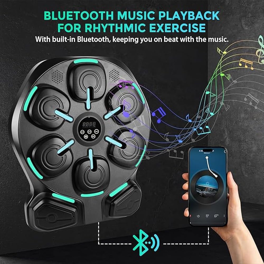 Guanti da Boxe Rossi con Riproduzione Musicale Bluetooth Esperienza | allenamento insieme all'attrezzatura da boxe per l'allenamento I guanti Pro Mex possono collegare il telefono per riprodurre
