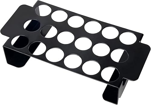 Miniatura 8 de Rejilla de jalapeño de 18 agujeros para chile, parrilla de acero inoxidable con asa para chile, patas de pollo, jalapeño Popper Rack para barbacoa,