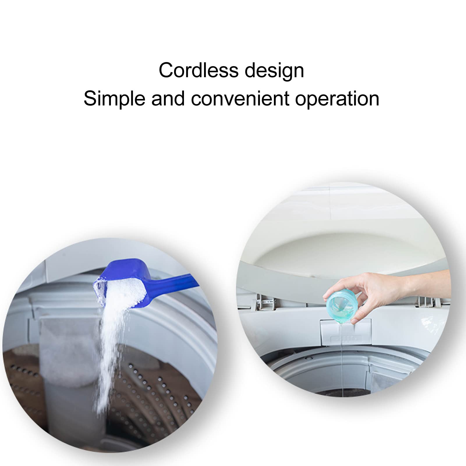 Wakects USB-Waschmaschinenreiniger, Kabelloser Silikagel-Waschmaschinenreiniger 5 V, 8 W mit Wiederaufladbarem 4400-mAh-Akku, Wasserdicht nach IPX7 für die Verwendung zu Hause, auf Reisen und in der