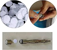 Vista 2 de 100 filtros de algodón, filtro de repuesto de algodón, filtro de esponja de 7 diámetros diferentes para varios tipos de máquina de belleza, máquina