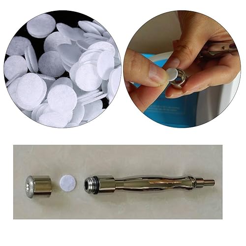Miniatura 2 de 100 filtros de algodón, filtro de repuesto de algodón, filtro de esponja de 7 diámetros diferentes para varios tipos de máquina de belleza, máquina