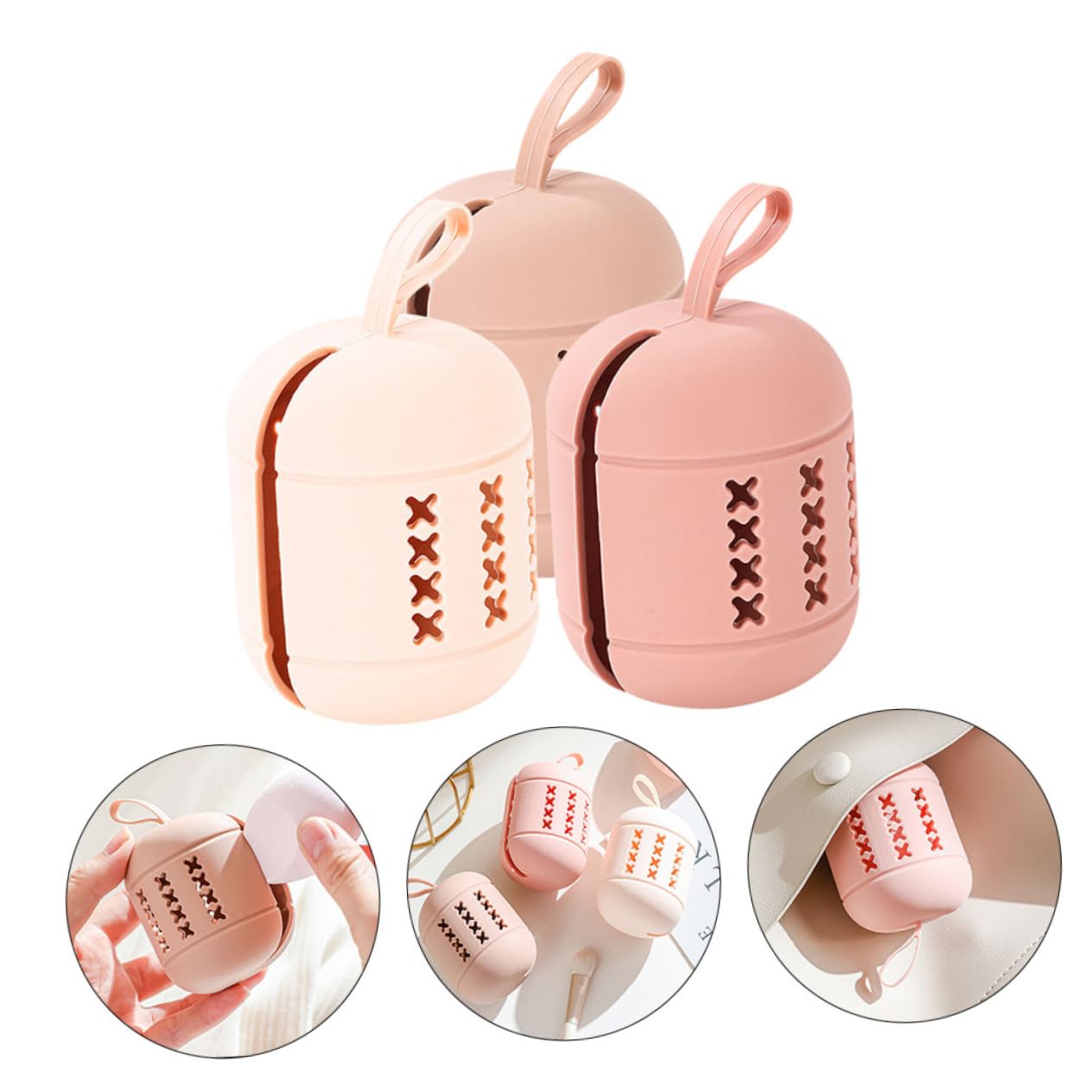 Ipetboom 15 Bolsas De Almacenamiento De De Belleza Bolsa Organizadora De Maquillaje Soporte De Esponja De Belleza Estuche De Almacenamiento De Esponja De Maquillaje Contenedor