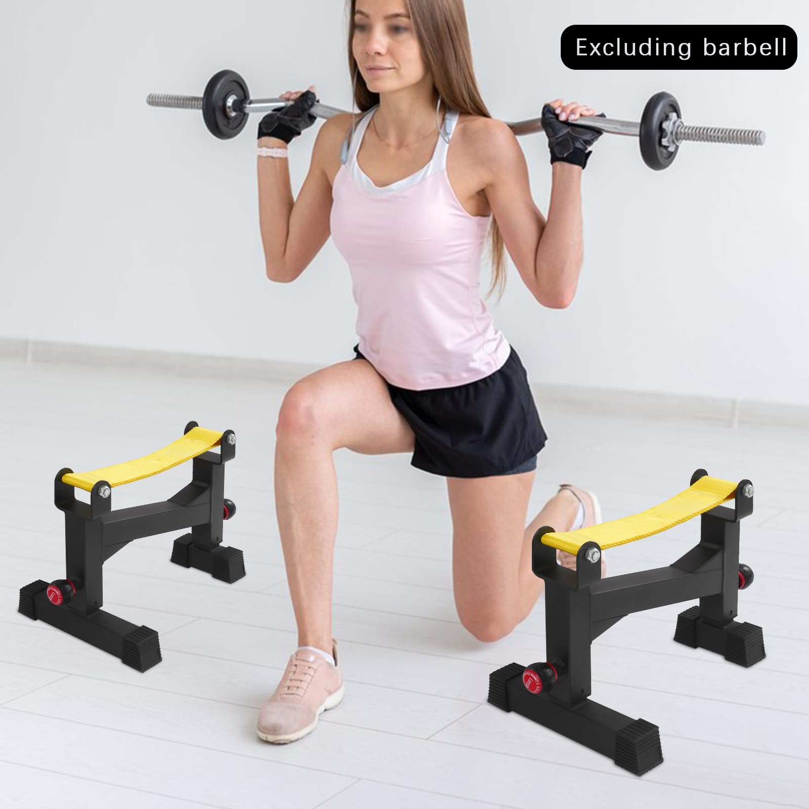 2 supporti professionali per bilanciere, supporto per bilancieri con cintura buffer, supporto per sollevamento pesi, portata 300 kg, 30-40 cm, telaio per sollevamento pesi, per palestre