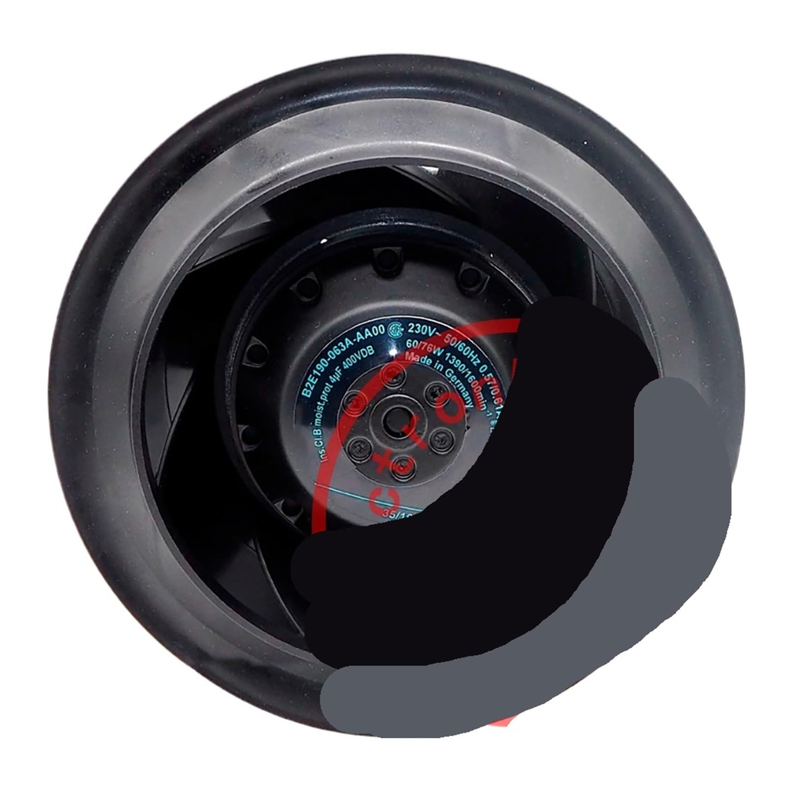 OKEWGHFL B2E190-063A-AA00 230VAC 60W/76W 190MM COOLING FAN