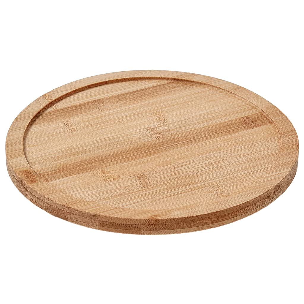 Anti-rust Round Bamboo Turntable Suitable For Cabinets Shelves Tables Kitchens For Dressers Countertops And Bathrooms Turntable Round Tray