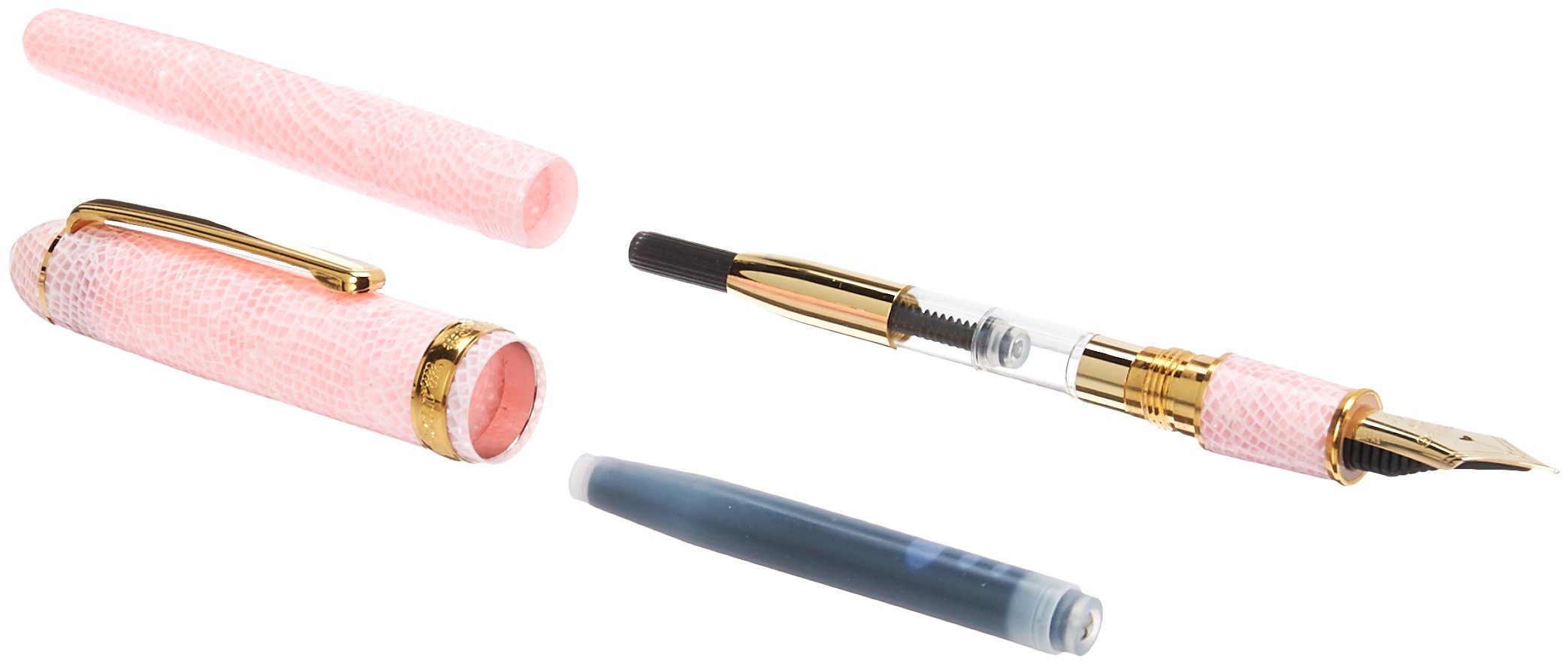 Amazon | プラチナ 万年筆 セルロイド サクラ 中字（M) PTB-30000S＃40  