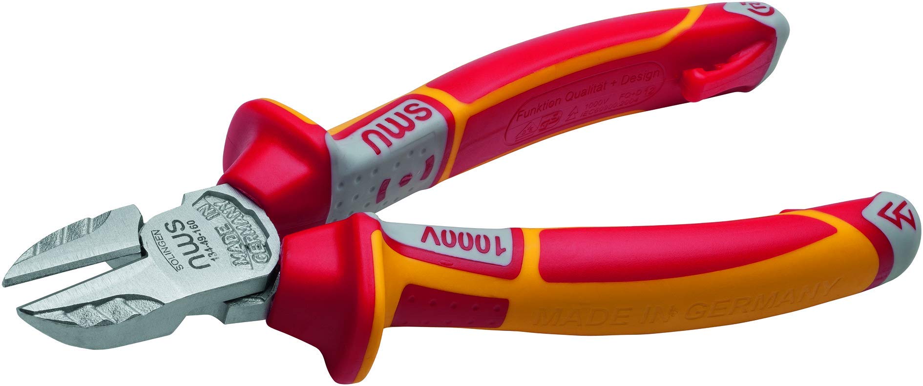 Nws Red/Yellow 134-49-Vde-180-Sb N134-49-Vde-180-Sb Number 134-49 Vde Side Cutter, 180 Mm