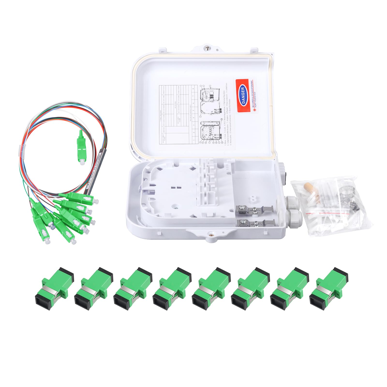 FTTH Terminal Box 12 Core Fiber Optic Terminal Box With LC Duplex ...