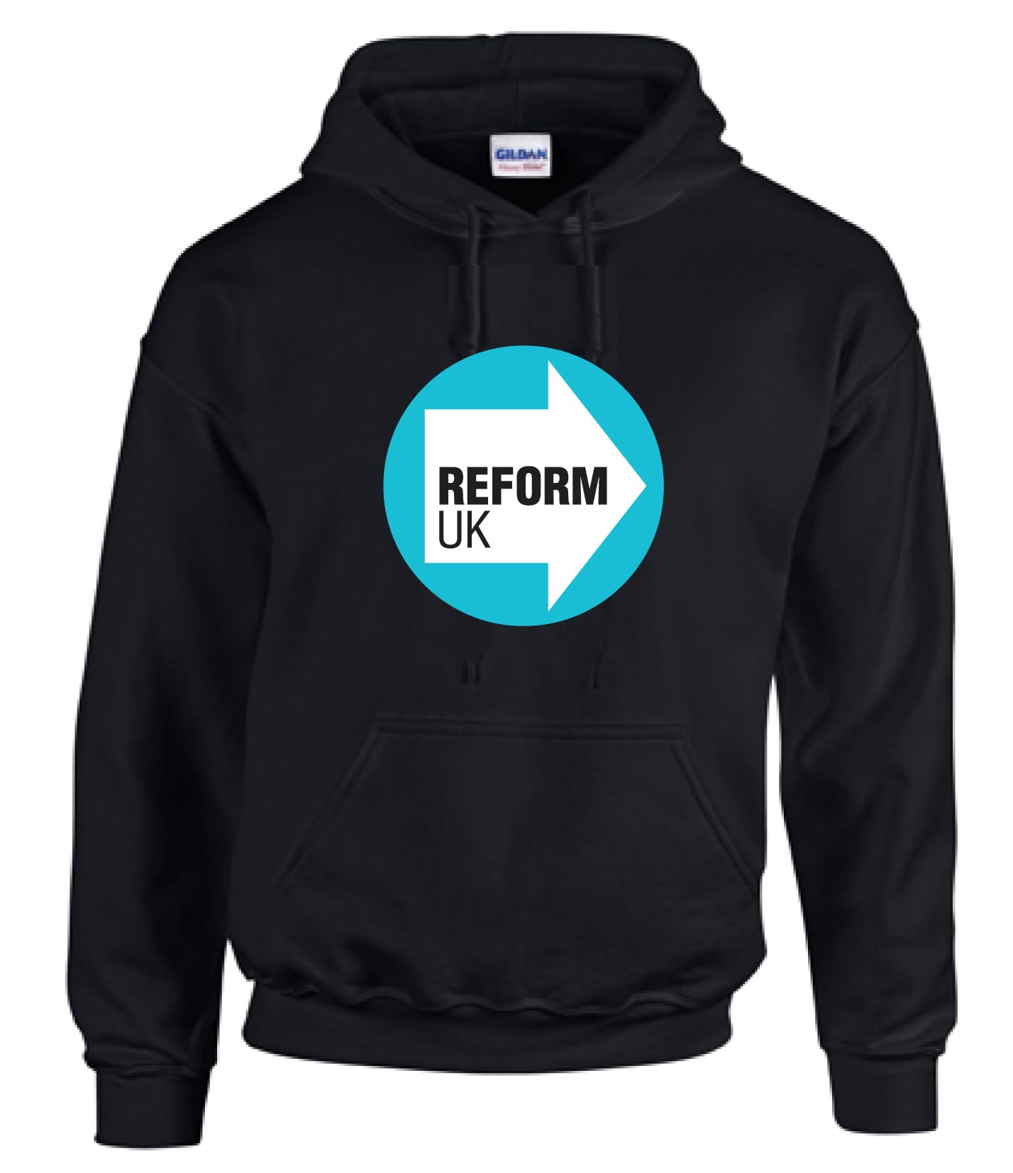 Reform UK Let's Make Britain Great Again Political Farage TICE Hoodie Black