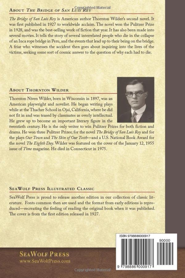 Vista 2 de The Bridge of San Luis Rey SeaWolf Press Illustrated Classic