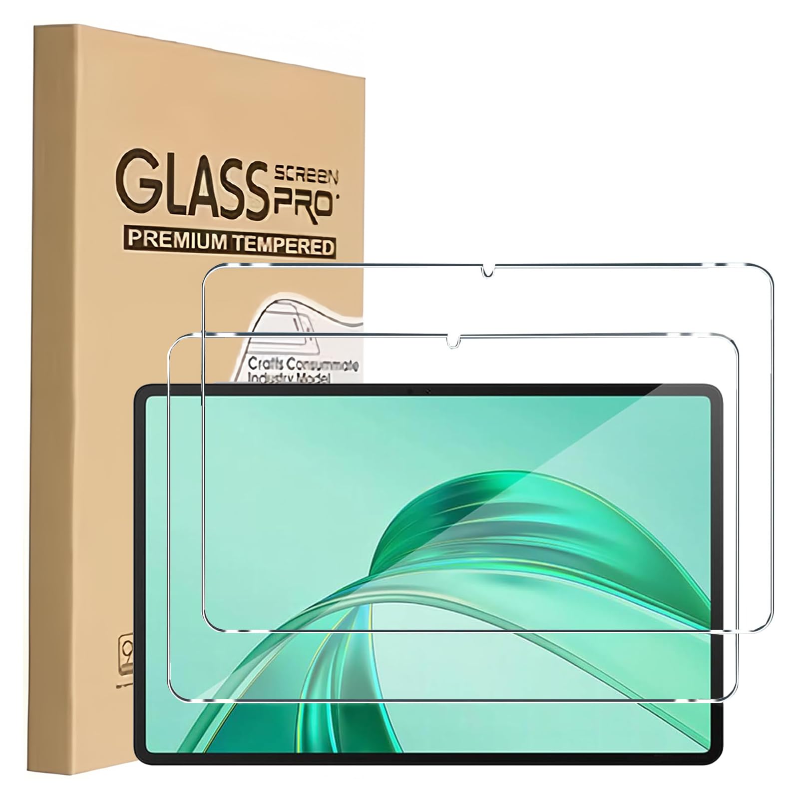 MuSylonz 2 Pack Screen Protector Compatible with Honor Pad X8a 11 Inch 2024, [9H+ Military-Grade Protection] HD Clear Tempered Glass Anti-Fingerprints Tablet Film for Honor Pad X8a 11 inch 2024