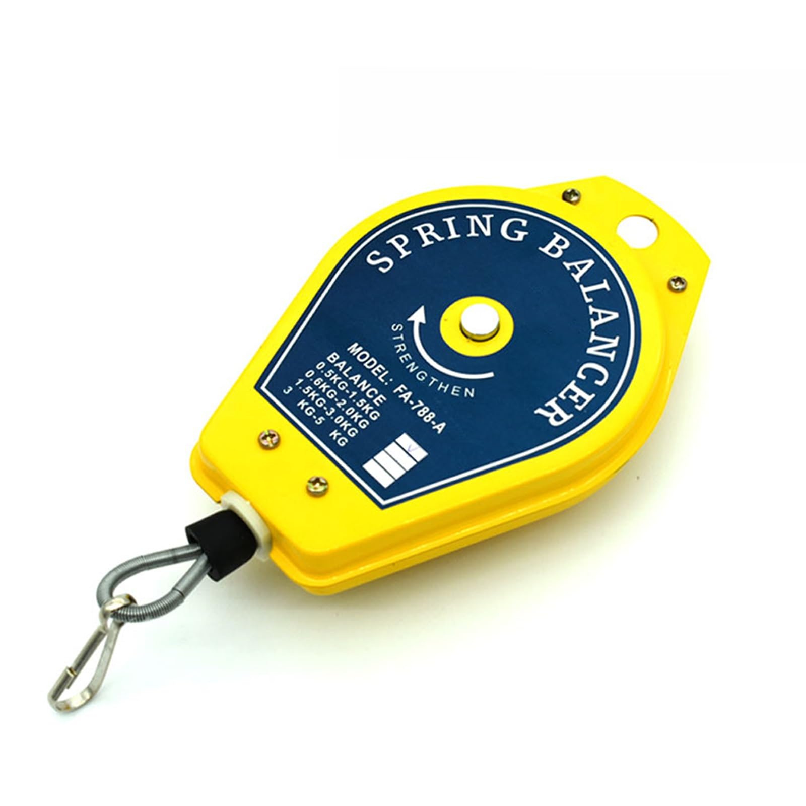 UZAMIRLEX Spring Balancer, Retractable Spring Balancer Tool Hanger Yellow 0.5-5kg(Yellow 0.5-1.5kg)