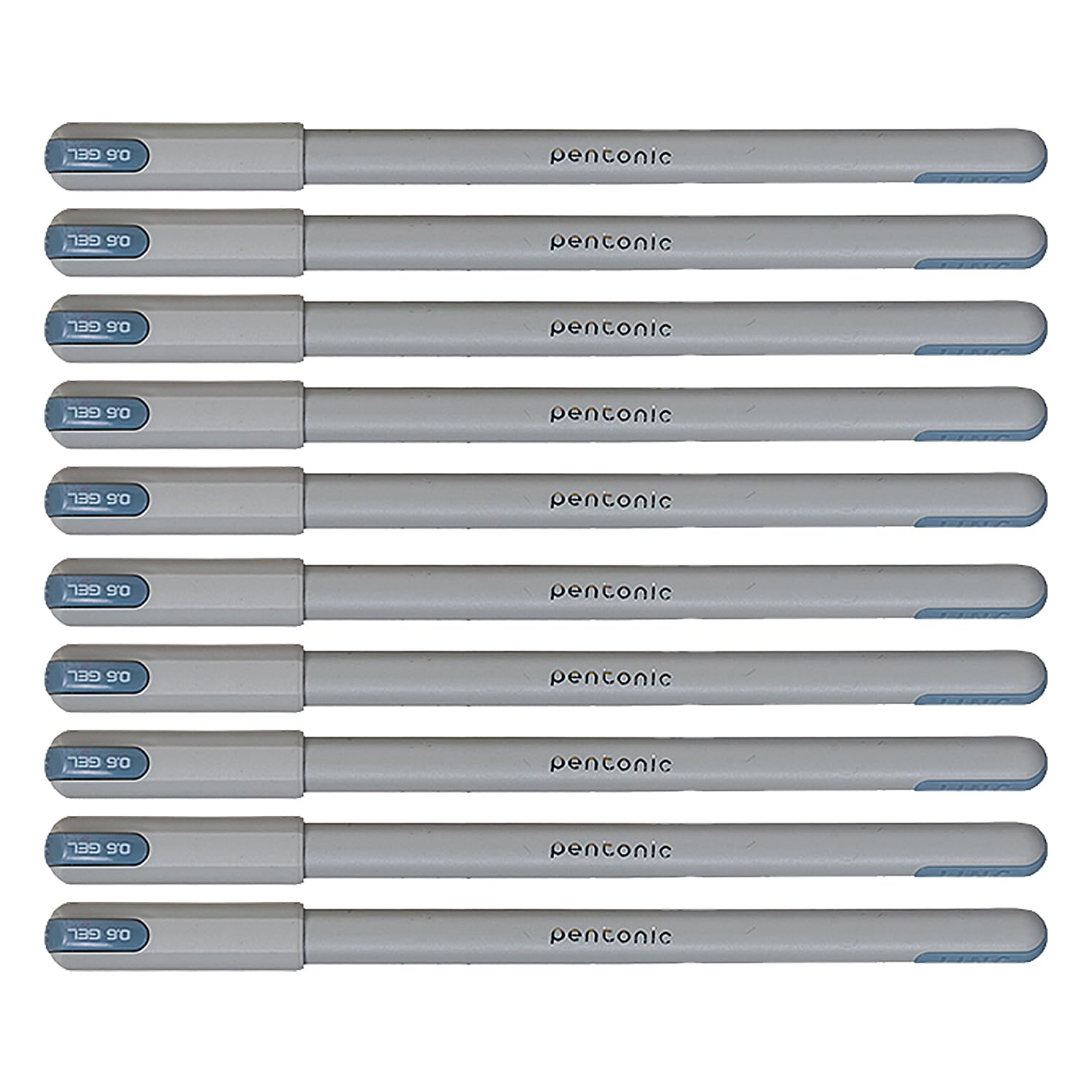 Pentonic LINC Frost Gel Pen/Ballpoint 0,6 mm/Retractable/Rollerball pens/Smooth writing/Black/School/Office supply/For journaling, note taking/10 pieces