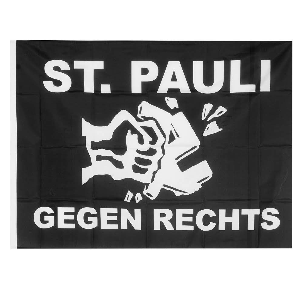St. Pauli Flagge "Gegen Rechts" 90 x 120 cm