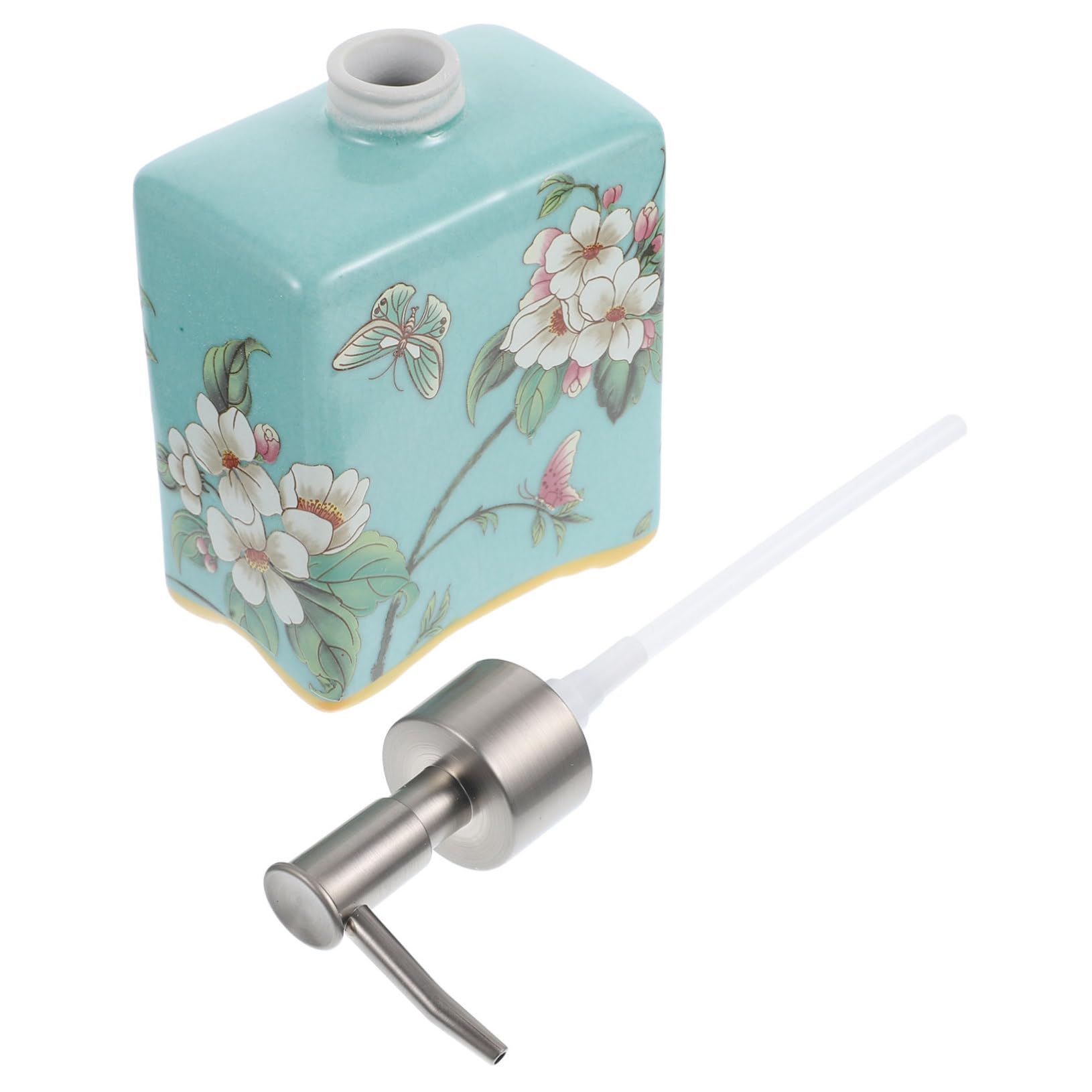 Dispensador de Jabón Recargable de Cerámica 410ml para Baño