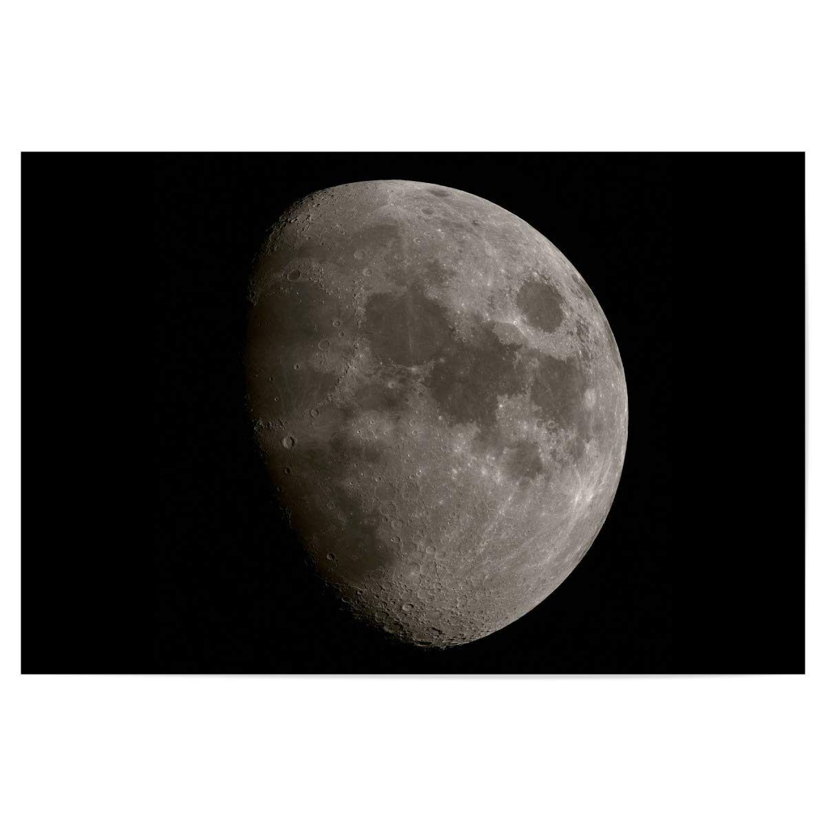 artboxONE Poster 30x20 cm Natur Mond hochwertiger Design Kunstdruck - Bild Mond Erdmond Erdsatellit