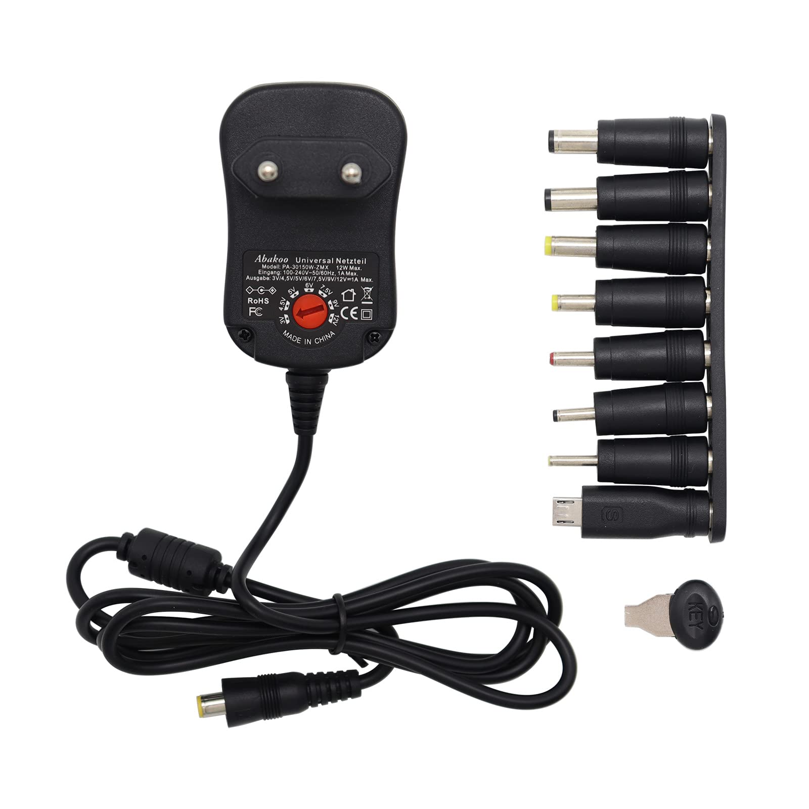 Alimentatore Universale 3-12V 1500mA - FE.ME.T. Sas Di Fedele F. Gambino N. &amp; C