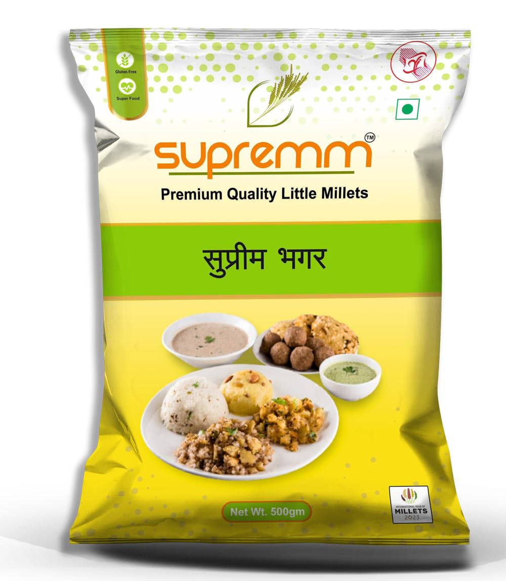 Supremm Bhagar | Barnyard Millet | Bhagar for Vrat (Upvas/Fast) - 500 gm (Pack of 1) Best for Health | Millet Rice | Hygienically packed 500g (B0C4PVR5C9) Amazon Price History, Amazon Price Tracker