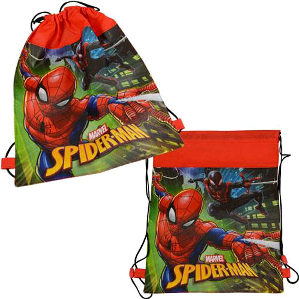 Disney Marvel Spider-Man 14-inch Sling Bags Drawstring Cinch Sack Totes