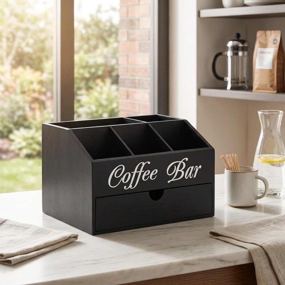 Organizzatore per caffè in 6 Scomparti Riutilizzabile Organizzatore