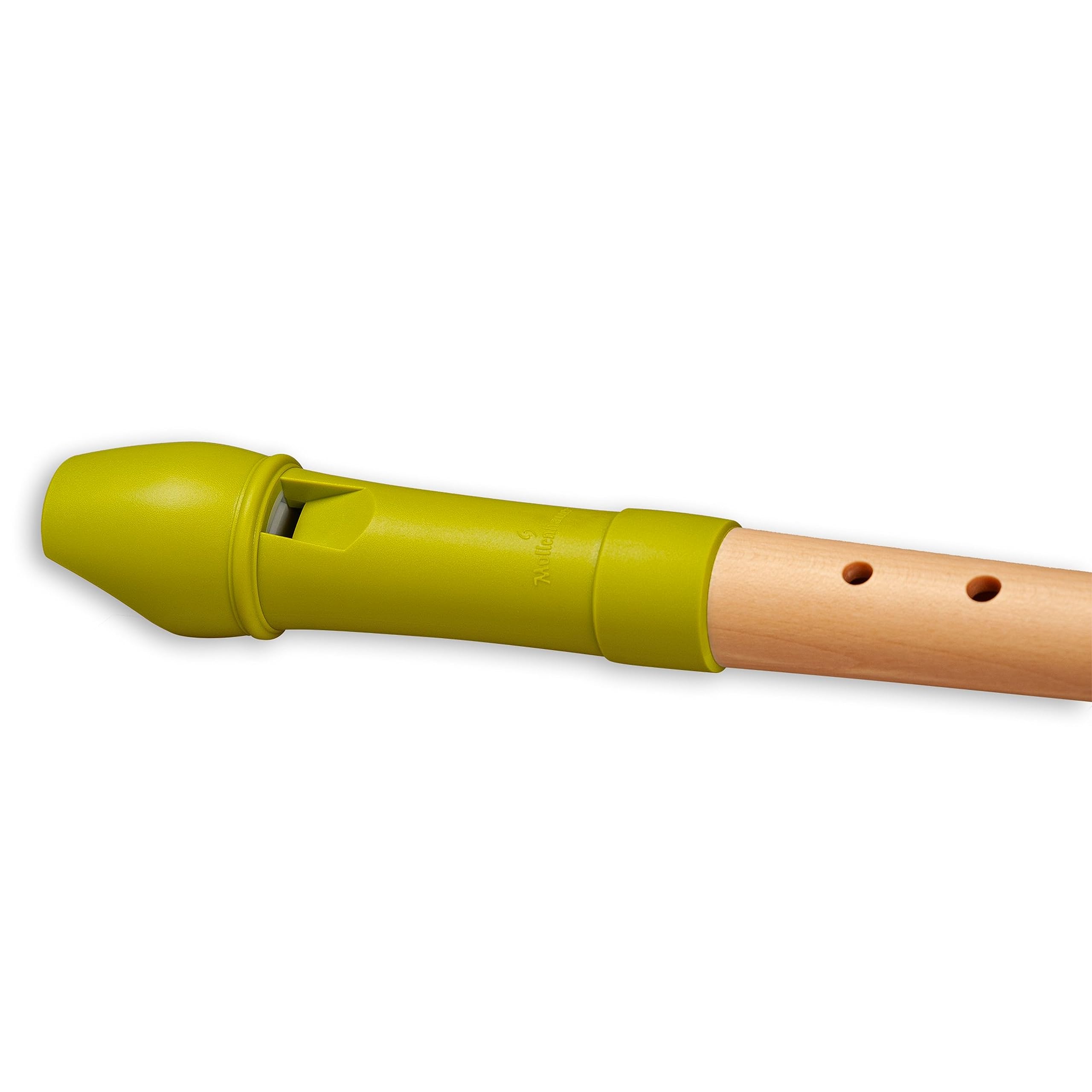 Mollenhauer FIPPLE Lere - Flauta dulce soprano en C, color verde manzana, plástico/arce, doble agujero alemán