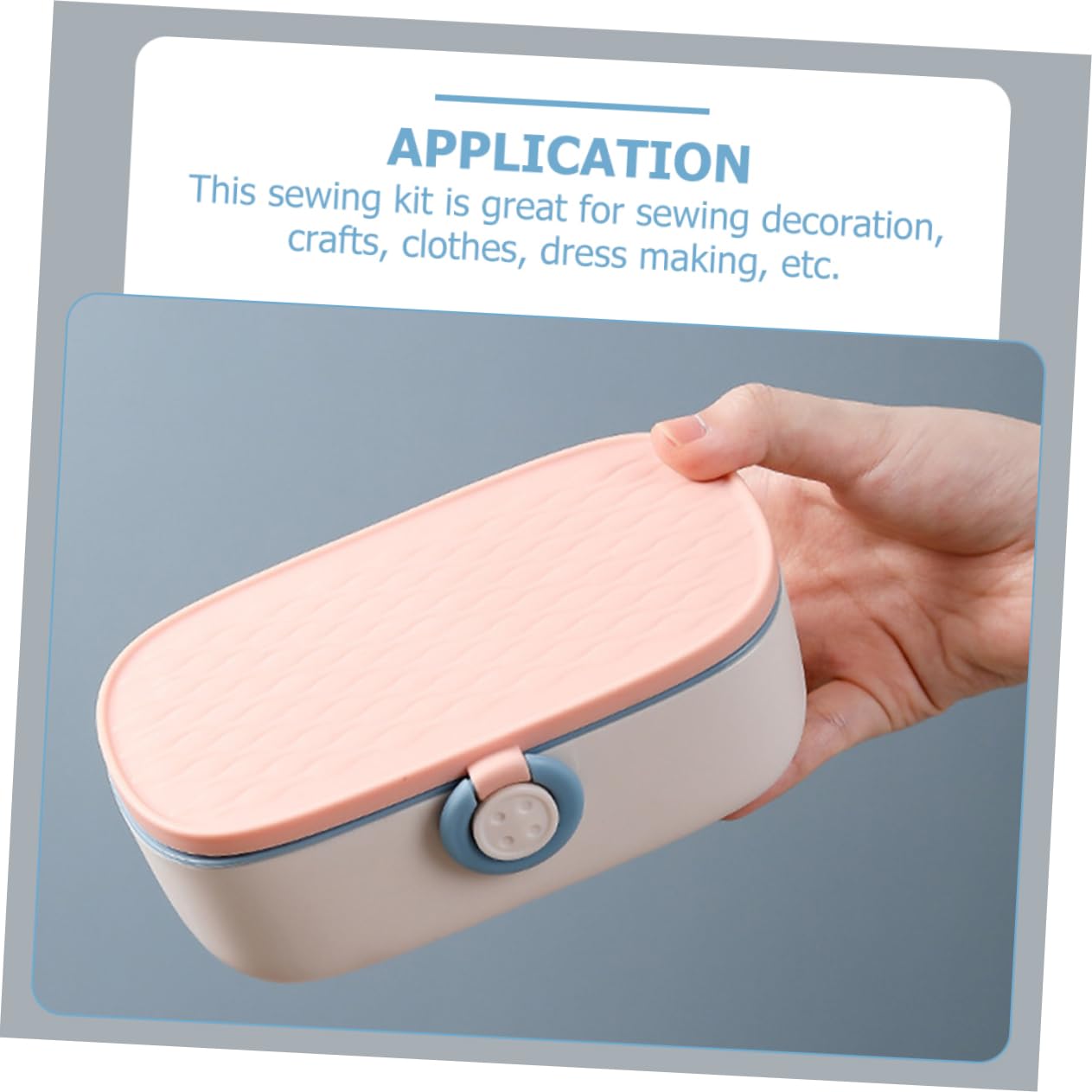 ARTIBETTER Knitting Sewing Needle 1 Set Needle Thread Kit Portable Needlework Box Sewing Thread Box Small