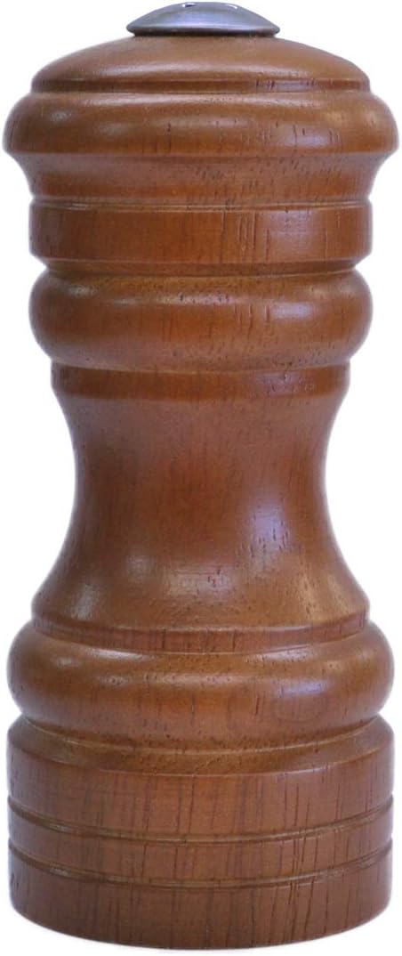 Swanson Shoji 693/S Salt Shaker, Wood, Condiment Container, Brown, Diameter 2.2 x Height 4.7 inches (5.5 x 12 cm), Design that Fits Your Dining Table