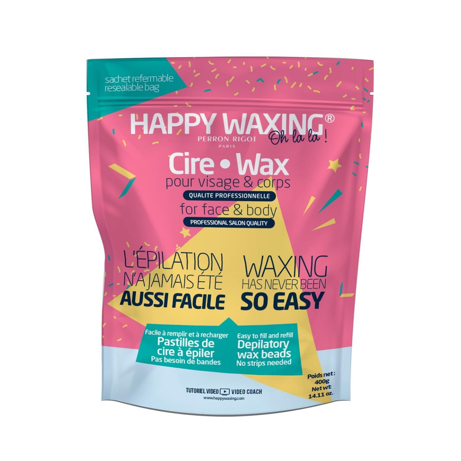 Hard Wax Beads Bag 14.11oz / 400g