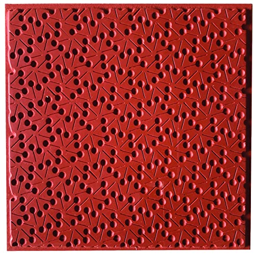 Cernit Texture Plate, Red, One Size