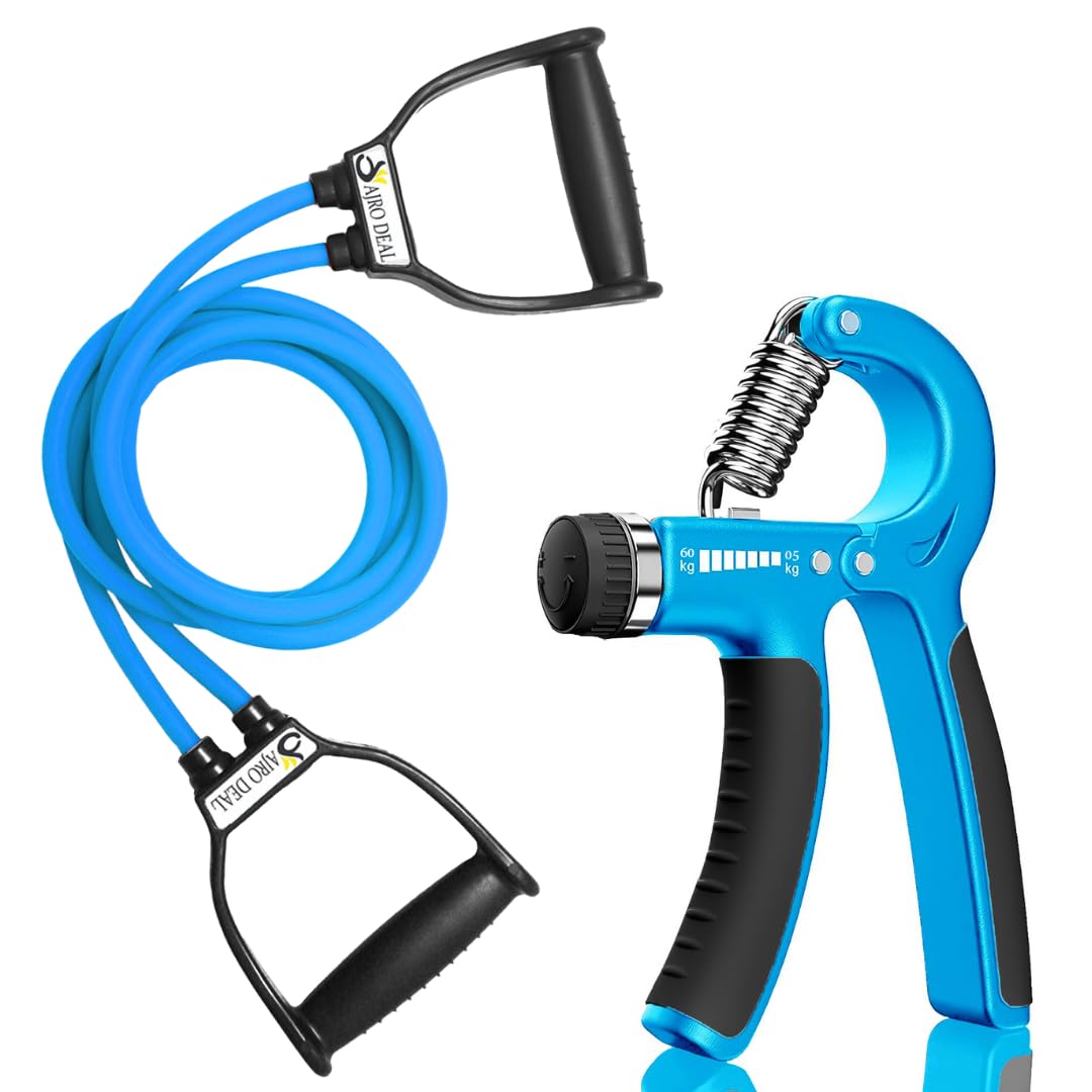 Hand Gripper & Finger Resistance Band – Adjustable Hand Grip with Counter Strengthener for Muscle Gain, Wrist Rehab, Injury Recovery, and Fitness Training-image-40