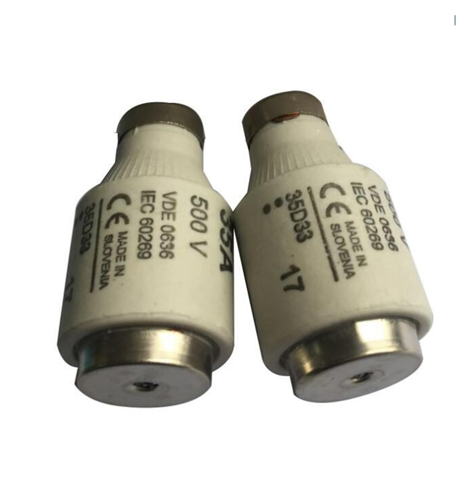 Cleufwko One Color 5Pcs/Lots 63D33 63A 35D33 35A 50D33 50A Fuse 500V Vde C636 Iec60269 Diii/D33 Fuse(35D33 35A 500V)