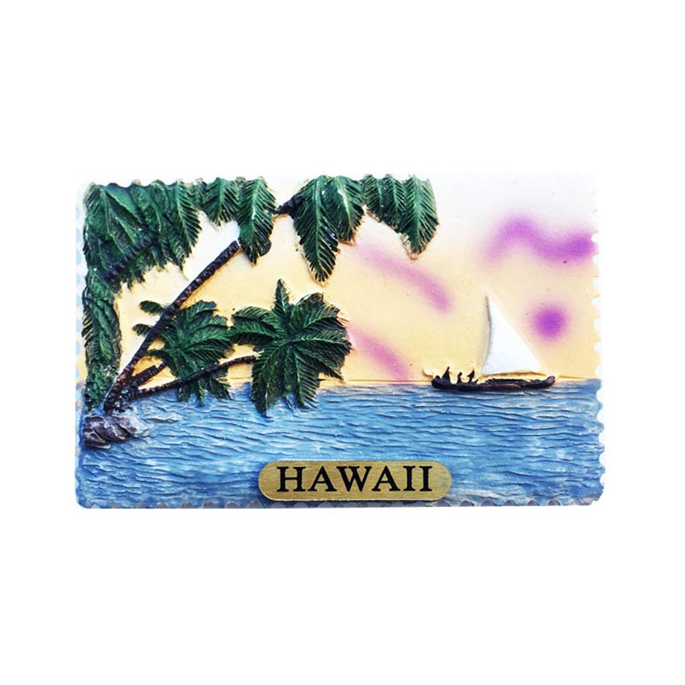 MUYU Magnet Magnete Frigorifero 3D Hawaii America – Apribottiglie – Souvenir Regalo 4x13 Cm - 2
