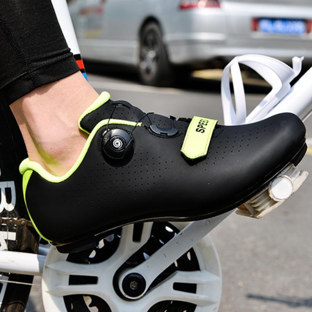 Radschuhe Für Damen Und Herren Atmungsaktive, rutschfeste Fahrradschuhe Mit Gummisohle Für Rennrad- Und Mountainbike-Fahren, Indoor-Spin Und Radfahren Im Freien