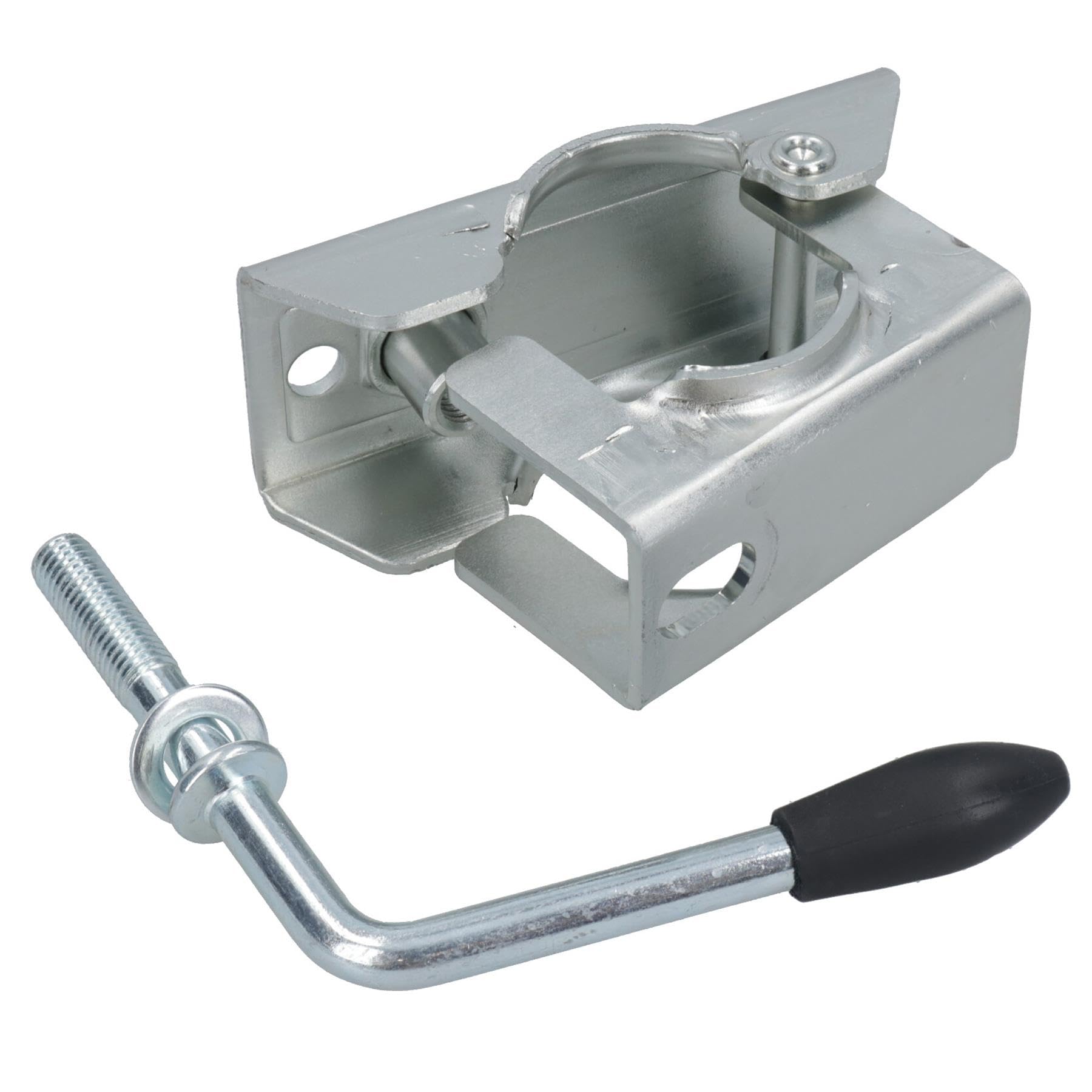 AB Tools Soporte estabilizador de caída de 48 mm x 700 mm para remolque y caravana con abrazadera, 2 unidades