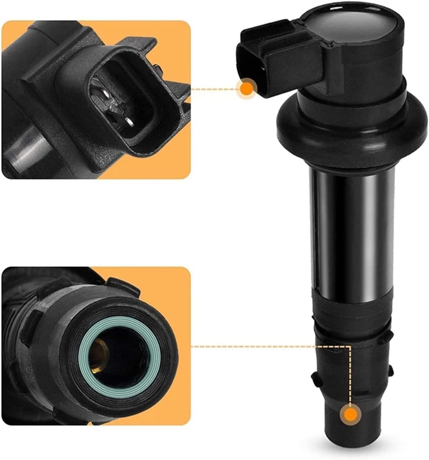 Motorcycle Accessories 4 Pack Ignition Coil Stick Plug F6T560 F6T558 5VY-82310-00-00 for YZF-R6 YZF-R6S FZS1 4pcs Automotive-replacement Connectors Gasket Wires Adjustable Iron Tester High Wire