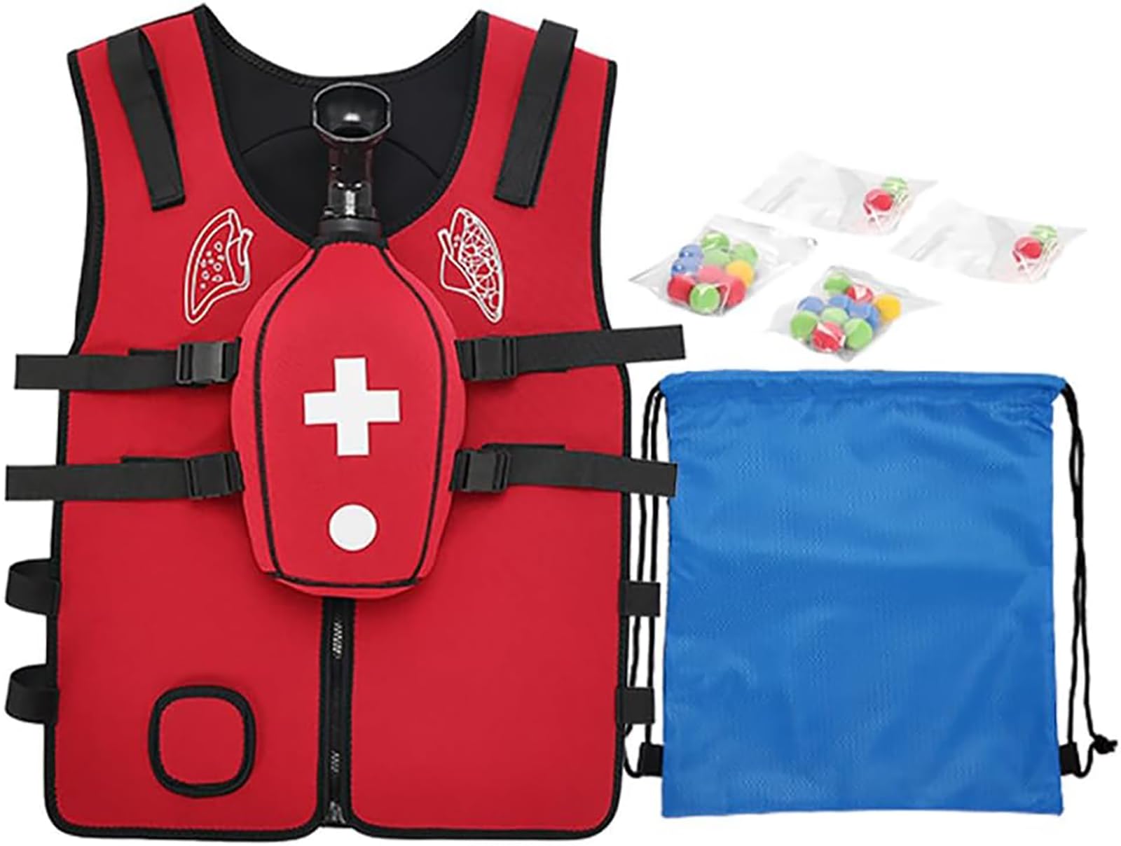 Gilet D'entraînement Anti-étouffement, Gilet D'entraînement Professionnel Heimlich, Compétences De Premiers Secours, Véritable Entraînement, Durable Et Résistant À L'usure, Conception Réglable