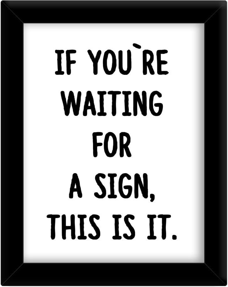 TIED RIBBONS If You're Waiting Framed Poster(13.6 inch X 10.2 inch, Engineered Wood)
